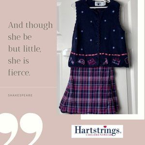 Heartstrings Sweater Vest & Skort Set
